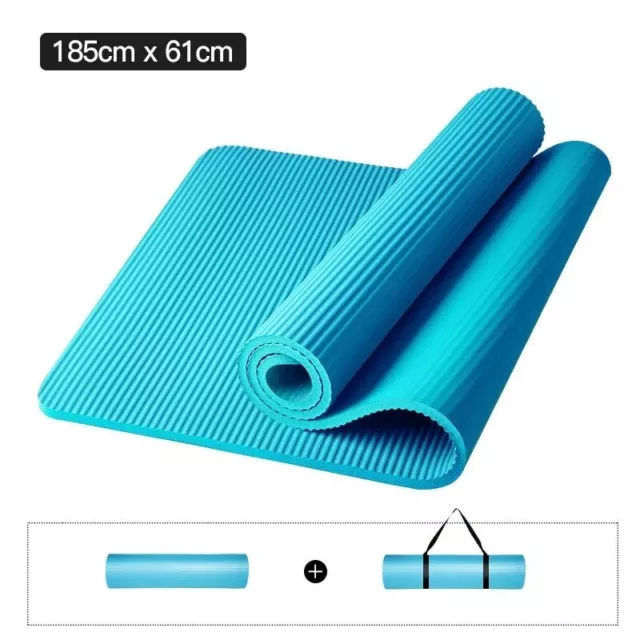 Estera de yoga NBR 10 mm 15 mm de espesor manta antideslizante hogar gimnasio deporte esterilla salud L 2