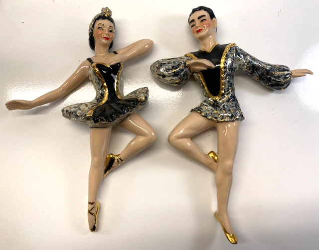 Vintage Ceramic Arts Studio Madison Grace Greg Wall Hanging 9 in Ballet Dancers Vintage Ceramic Arts Studio Madison Grace Greg Wall Hanging 9 in Ballet Dancers