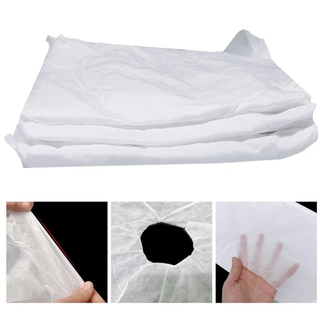 10pcs draps de table de massage jetables couvre-lits de beauté avec trou pour