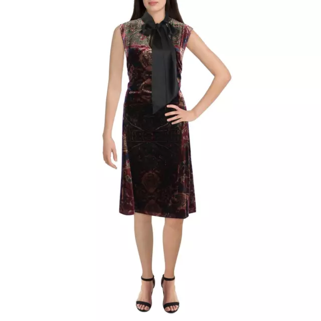 Lauren Ralph Lauren Womens Velvet Cocktail and Party Dress Plus BHFO 2685