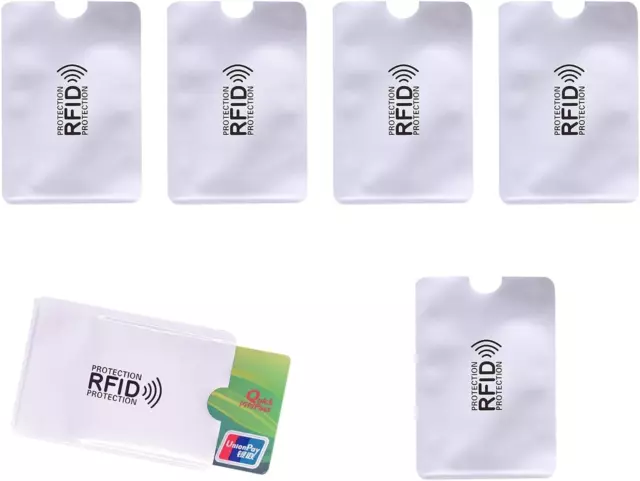 RFID Card Sleeve 10Pcs Blocking Sleeves Credit Card Holder Theft Protector