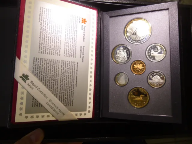 1996 Canada Double Dollar Proof Coin Set W/ Original Box & COA