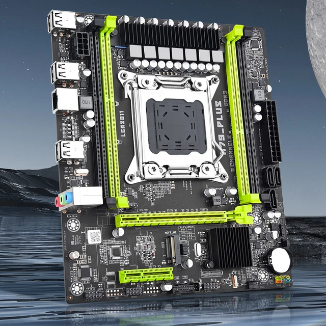 X79 PLUS PC Mainboard LGA 2011 Mainboard 4*DDR3 NVME M.2 3* SATA2.0 PCI ...