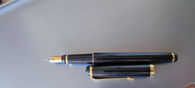 Stylo Plume Waterman Man Ancien - Collection - Noir Et Or - Occasion