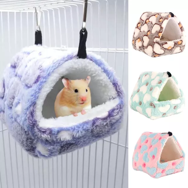 Haustier Hamster Haus Warm Matte Meerschweinchen Nest Kleintier Schlaf Bett ..