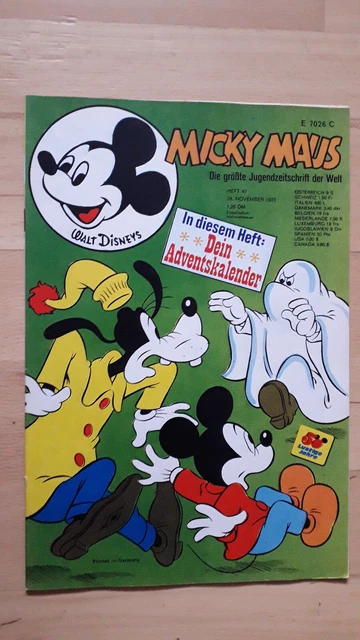 Micky Maus Nr.47 vom 24.11.1973 mit MM-Magazin, Sammelbild Fußball-Album - Z0-1