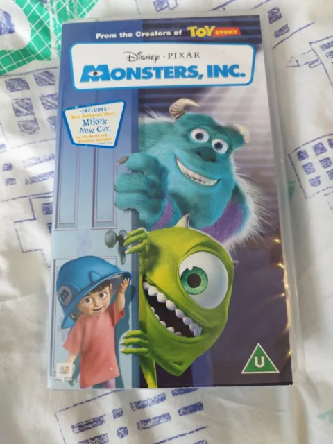 MONSTERS INC VHS Disney Pixar Video Tape £0.99 - PicClick UK