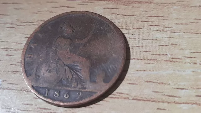 Half Penny 1862 - VICTORIA - Great Britain coin - [F] - FINE