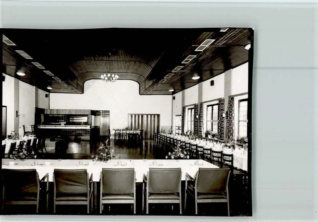 40092674 - 4920 Matorf Gasthaus Hartmann Innenaufnahme Saal gedeckter Tisch