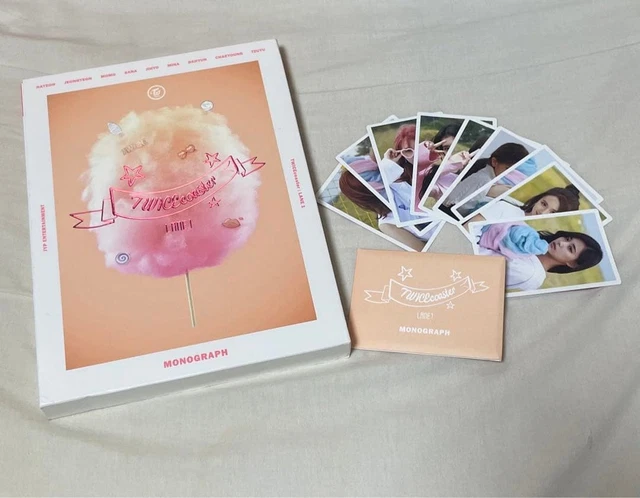 TWICE LANE1 TT Monograph DVD with Photocard K-Pop Coaster Set