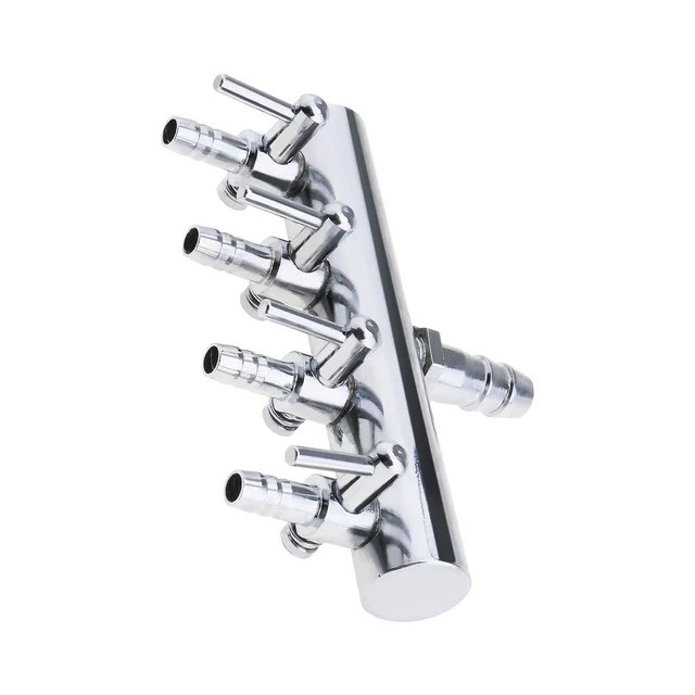 Stainless Steel Aquarium Air Flow Splitter Control Valve Pump Tube Splitter