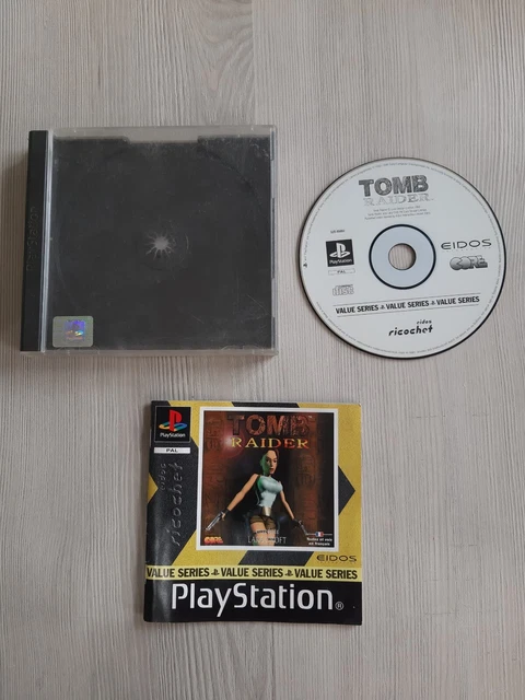 Jaquette Arrière PS1 - Tomb Raider 1 Platinum - Lara Croft - Pièce Détachée