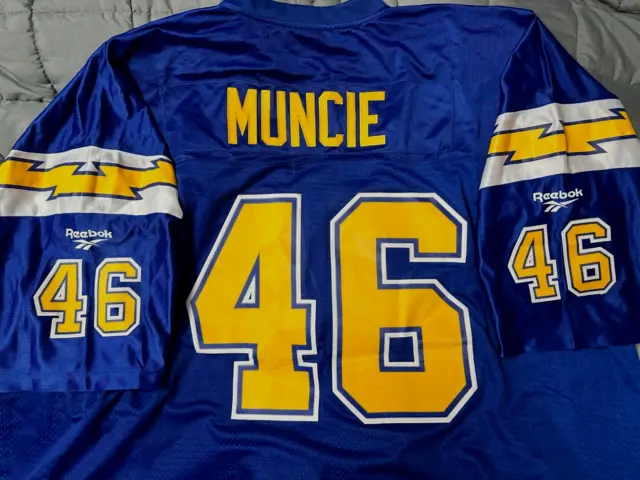 San Diego Chargers #46 Chuck Muncie NFL Throwback Jersey Men Sz: 5XL - Used