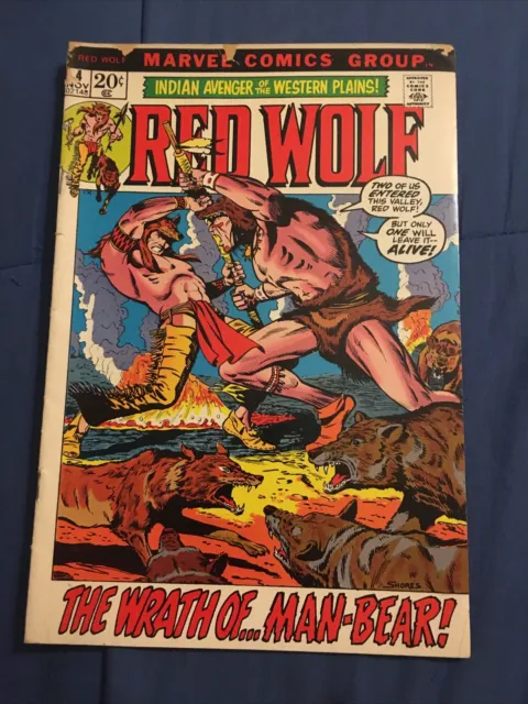 Red Wolf #4 1st Print Marvel Comics 1972