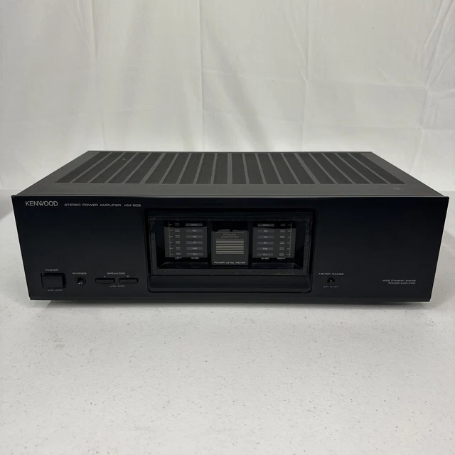 KENWOOD KM209 STEREO Power Amplifier Wide Dynamic Range TESTED See