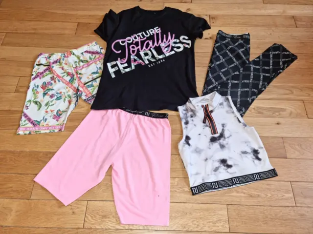 Gorgeous Bundle Of Girls Clothes Tops T-Shirt Leggings Shorts River Island