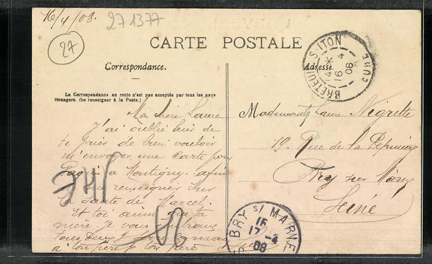 Passepartout-CPA Breteuil-sur-Iton, Place Lafitte 1906 2