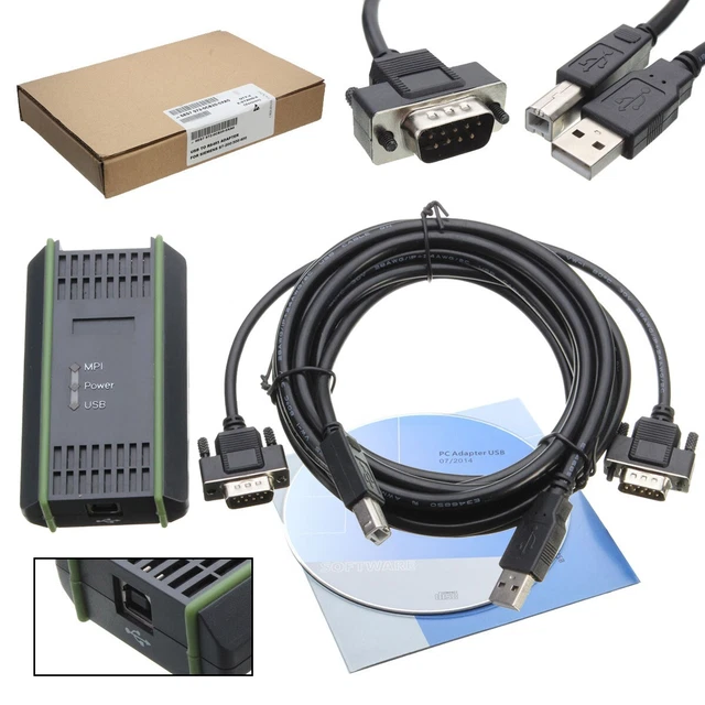 USB MPI Programmierkabel Kabel Für Siemens 6ES7972-0CB20-0XA0 S7- 200 300 400 DE