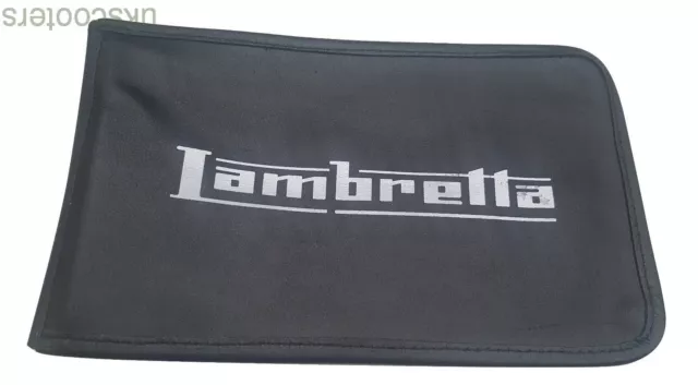 Lambretta Handy Toolkit Black Genuine Leather Pouch New