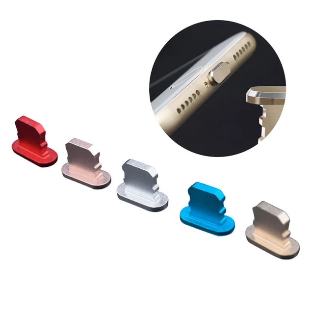 10PCS / Set Universel Smartphone Métal Antipoussière Plug Cap Cache-Bouchon