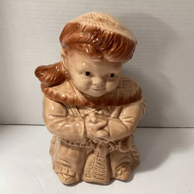 Vintage 50’S Davy Crockett USA Cookie Jar Brush Pottery