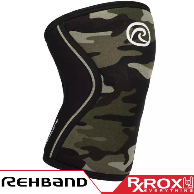 Rehband RX Line Knee Support | 7mm | Camo | CrossFit