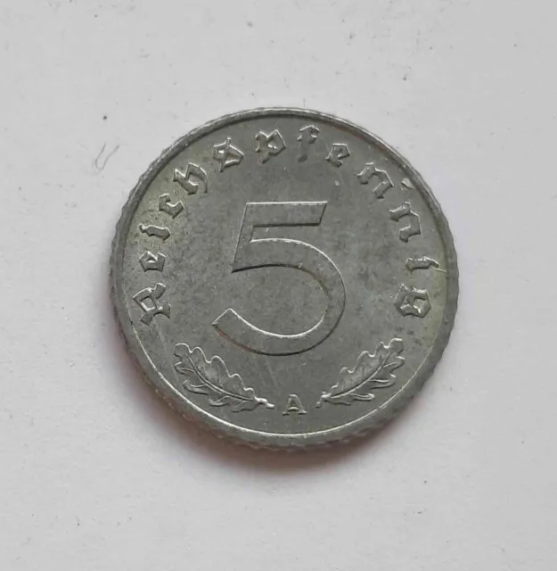 5 Reichspfennig 1942 A Drittes Reich Jäger 370