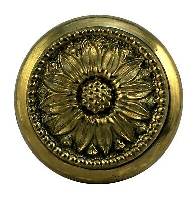 SOLID BRASS antique door knob with plate ITEM # 0502/1