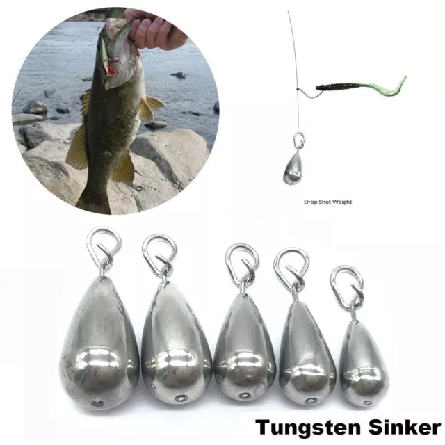 3.5/5.3/7/10.5/14g Fishing Tungsten fall Shot Weights Hook Connector  fishing