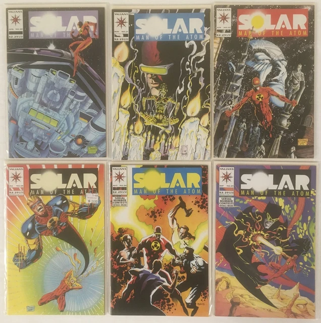 Lot of 6 Solar Man of the Atom issues # 20 to 25 - No Gaps - VF/NM  Valiant 1993