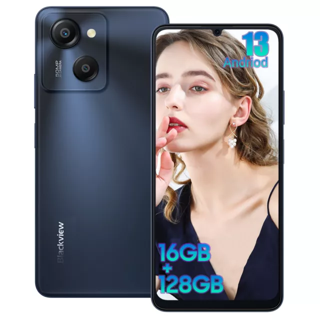 Blackview COLOR 8 4G Smartphone 16GB+128GB 6,75" 90Hz 6000mAh Andriod 13 Handy