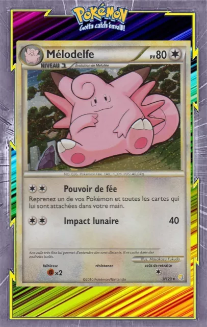 Melodelfe Holo - HS01:HeartGold SoulSilver - 3/123 - French Pokemon Card