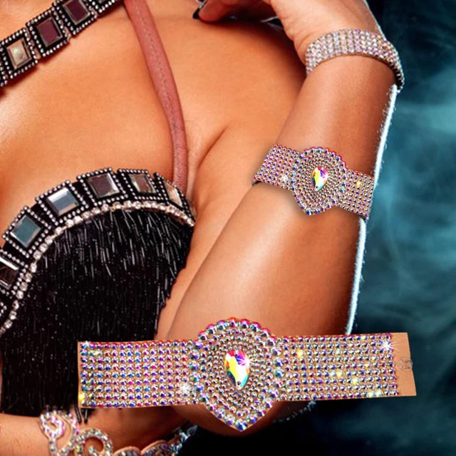 Bracelet Manchette Pharaon Serpent Cobra - Style Cléopâtre - Rhodium & Cristaux Swarovski - Neuf Avec étiquettes