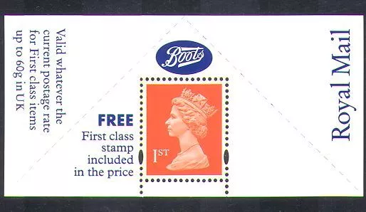 GB 1994 Boots/1st Class Pane/SG1671m 1v (n17675)