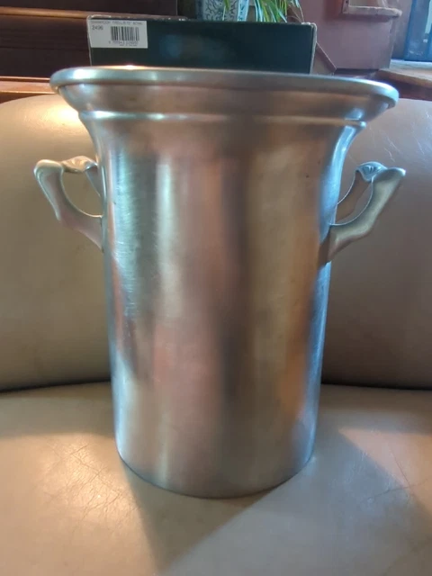 Colonial pewter champagne- wine bucket. Vintage With  Classy Simple Design .