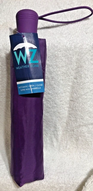 Weather Zone Automatic Open/Close Super Mini Umbrella NWT