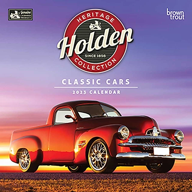 CLASSIC HOLDEN CARS 2024 12x24" Monthly Square Wall Calendar £16.88