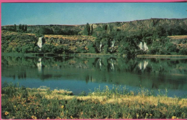 Vintage Idaho ID Postcard Thousand Springs Hagerman Valley Wall of Water