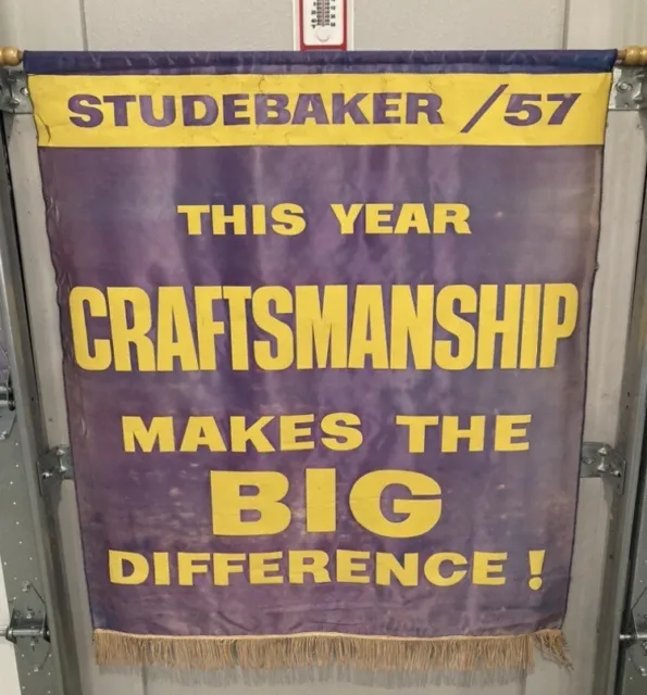 Studebaker Original Dealership Banner 1957