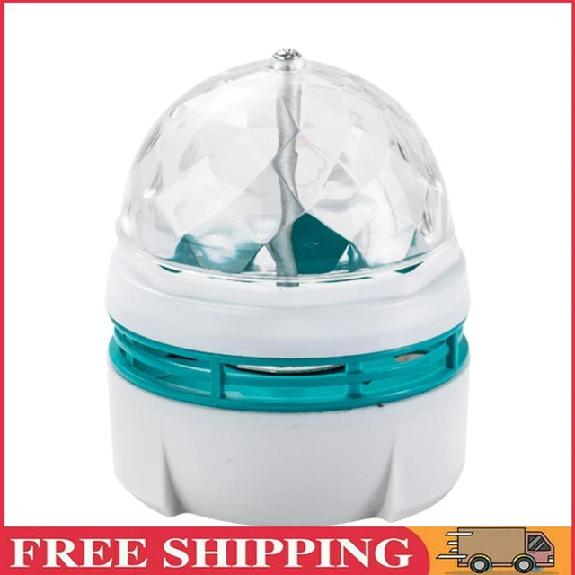 Rotating LED Night Lamp USB Disco Stage Party Ball Light (White)