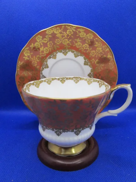 Royal Albert Orange Consort Series Tea Cup And Saucer