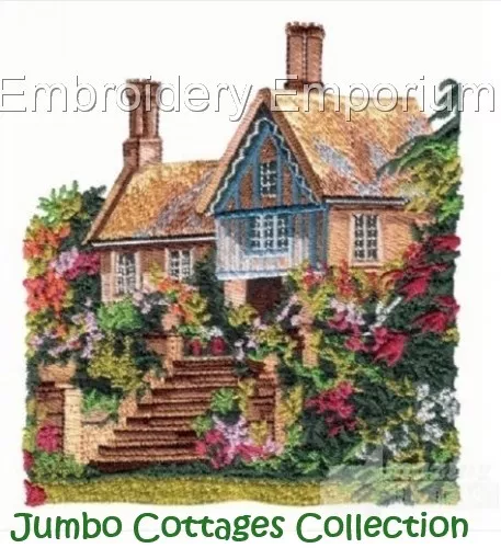 Jumbo Cottages Collection - Machine Embroidery Designs On Cd Or Usb
