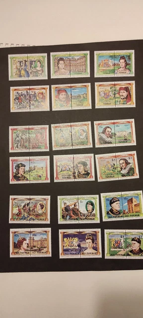 TUVALU, 3 Sets Kings and Queens, postfrisch