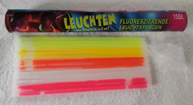 Knicklichter Leuchtstangen Leuchtstäbe Leuchtketten Fluoreszierend Stäbe