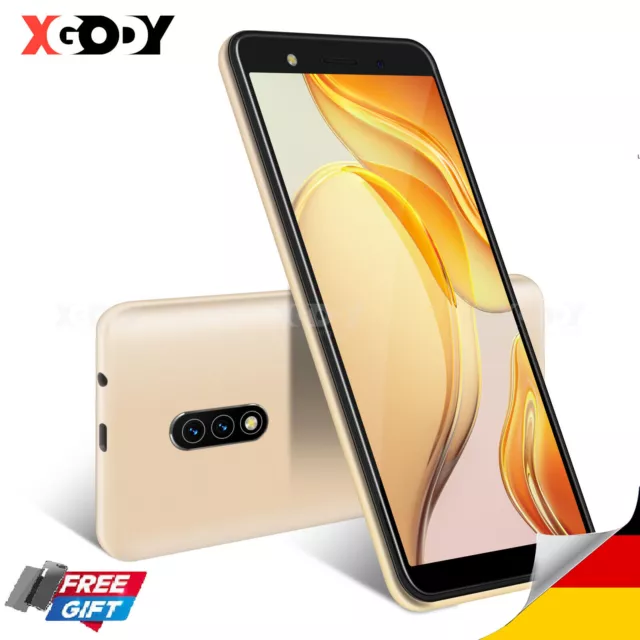 XGODY NEU 2024 Android Handy Ohne Vertrag Dual SIM Smartphone Quad Core Face ID