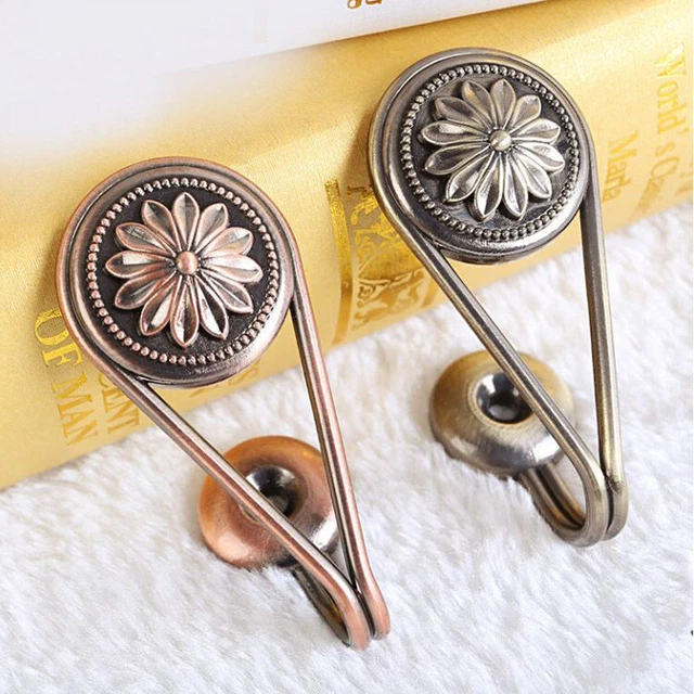 Curtain Holdback Wall Tie Back Hooks Hanger Holder Window Curtain 2