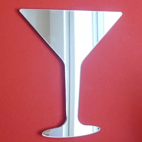 Martini Glass Mirrors Acrylic Mirror (Several Sizes Available)