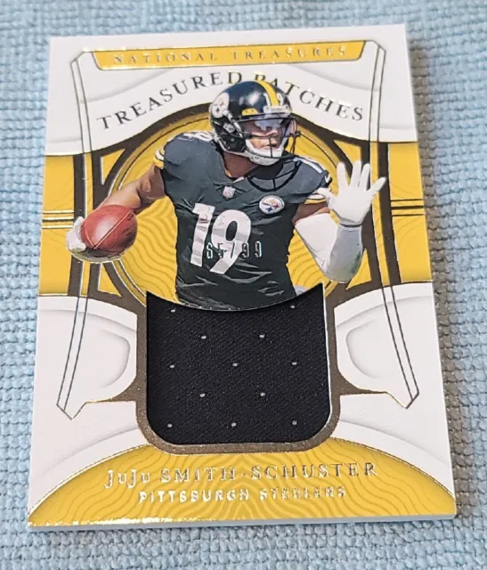 2021 National Treasures Juju Smith-Schuster Jersey Patch #ed /99 Steelers Rare!