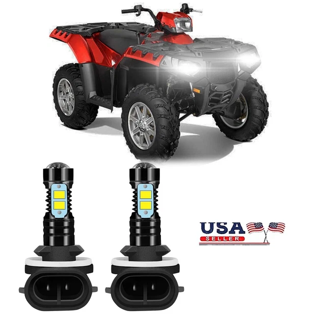 Pair 36W LED Headlight Lamp Bulbs For Polaris Sportsman X2 500 550 700 800