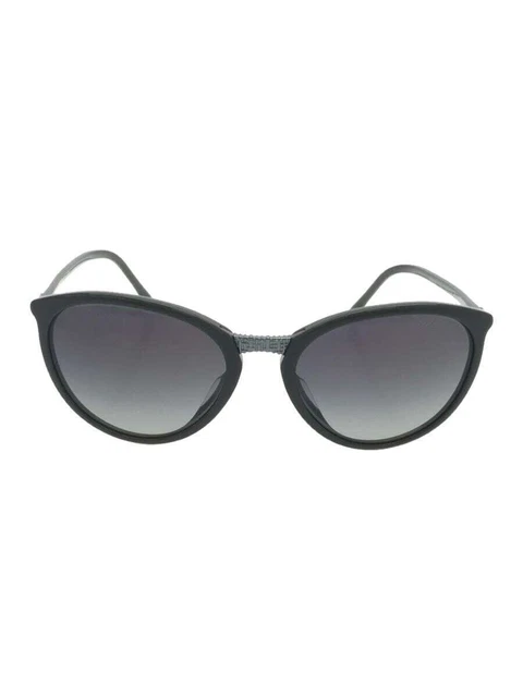 CHANEL #274 Sunglasses Plastic gray silver Women's